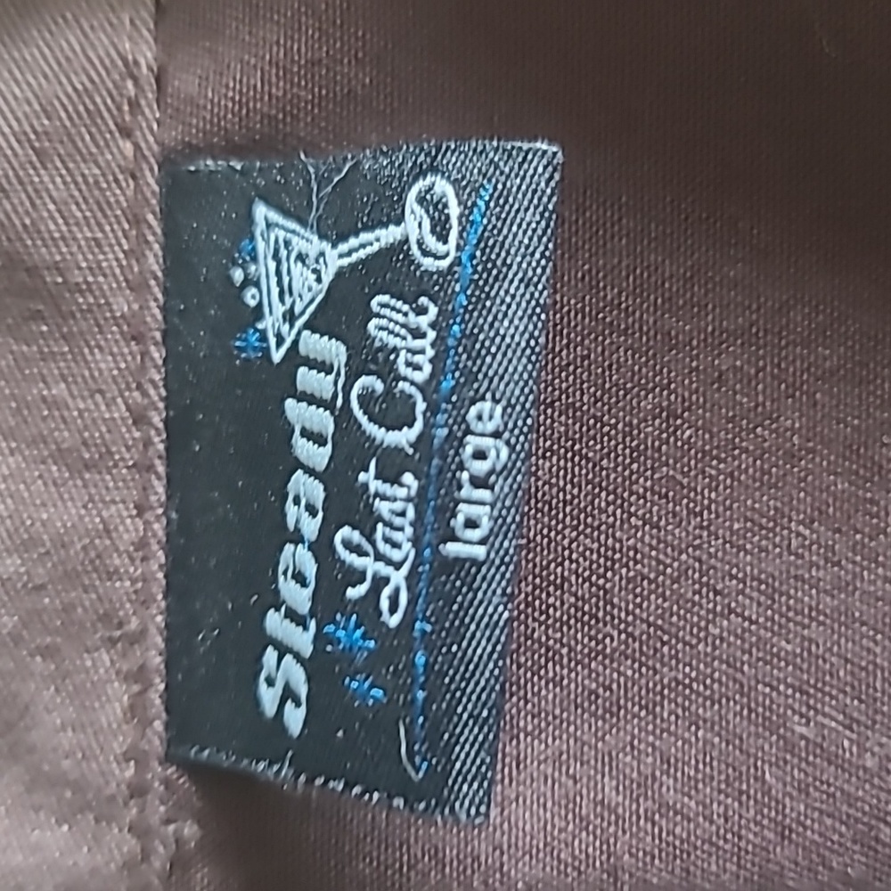 Steady Last Call Retro Bowling Shirt- L - Picture 5 of 6